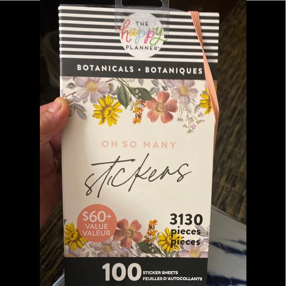 The happy planner mega sticker book 100 pages botanicals
